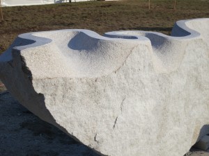 Schoodic: Detail of meander roughed out